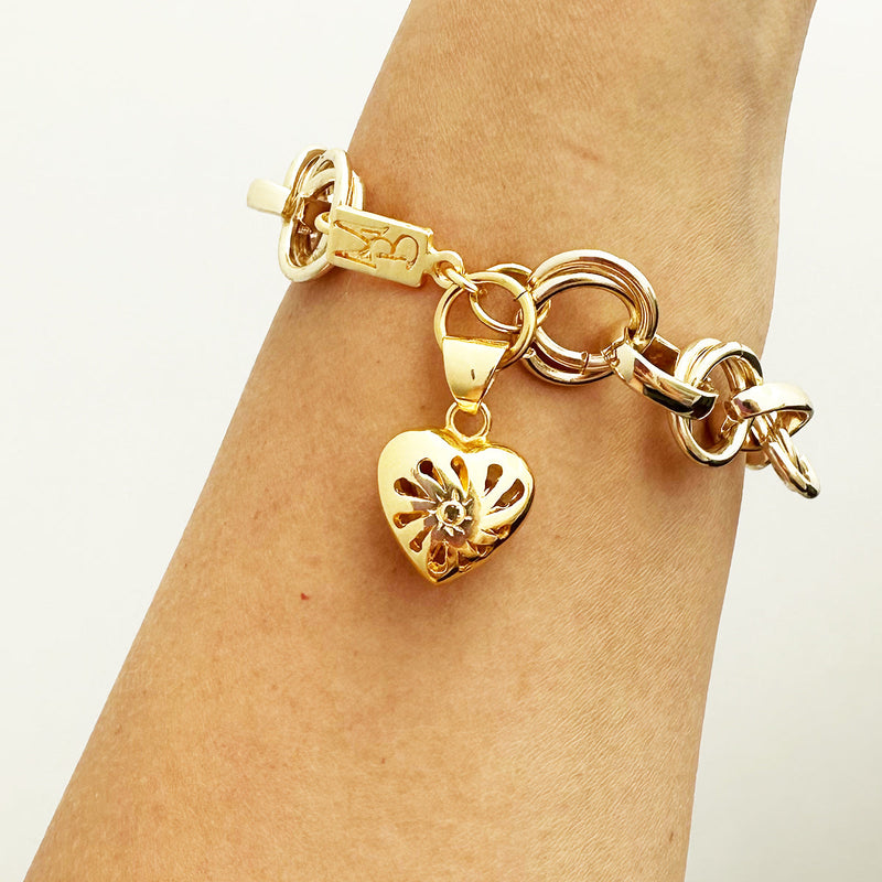 Encadenado Heart Bracelet – Gold