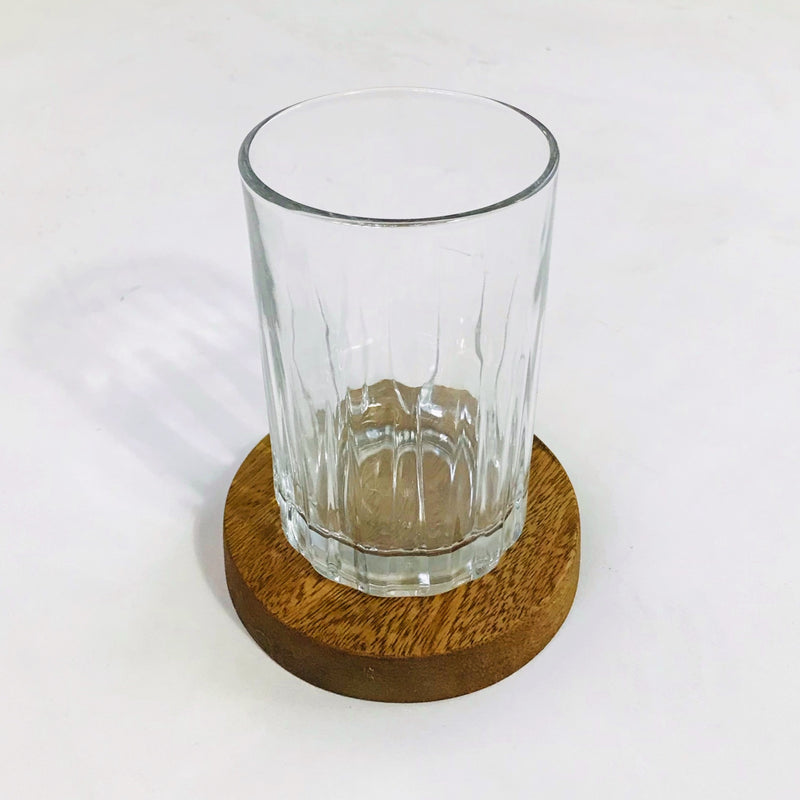 Solid Rosewood Round Coasters – Set of 6