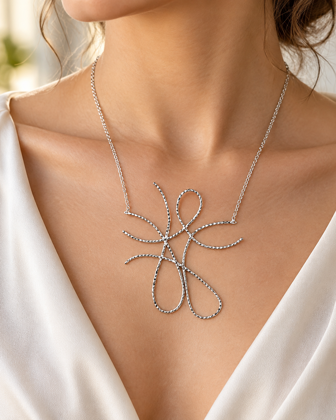 Star Necklace in Sterling Silver