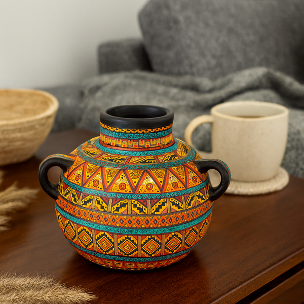 Small Line “C” Clay Pot