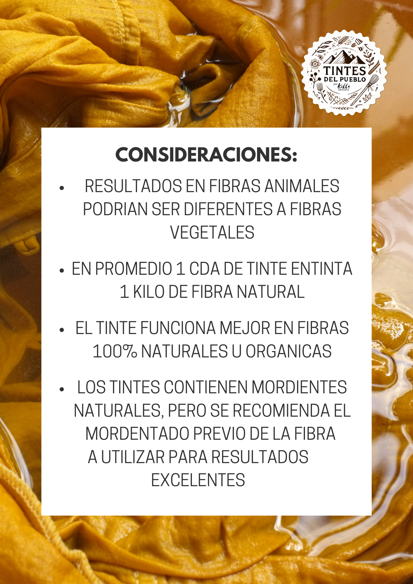 Tintes del Pueblo – 100% Natural Red Dye