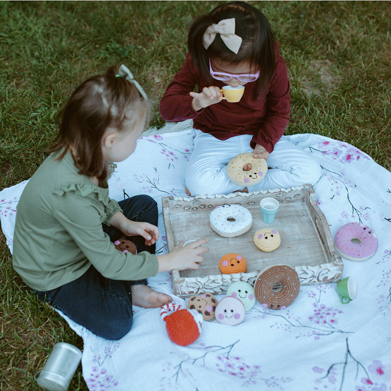 Pretend Play Food Rattle -  Plush Donut