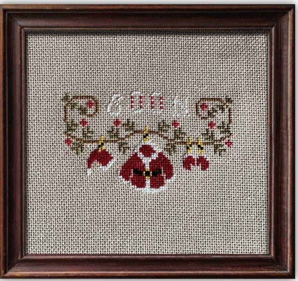 Santa Soon Clothesline Embroidered Picture