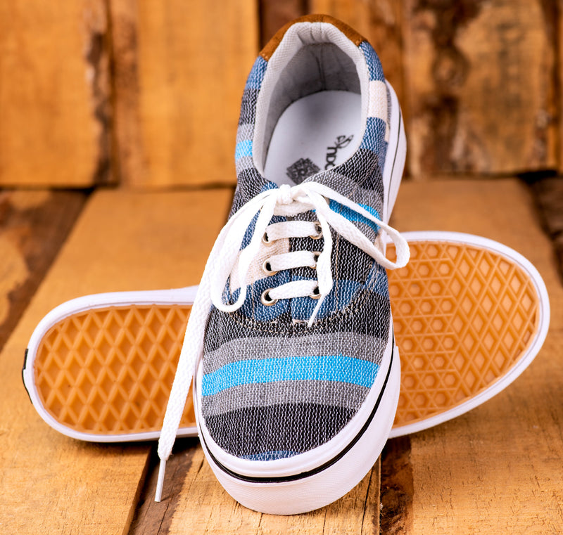 Handcrafted Textile Moccasin Sneakers