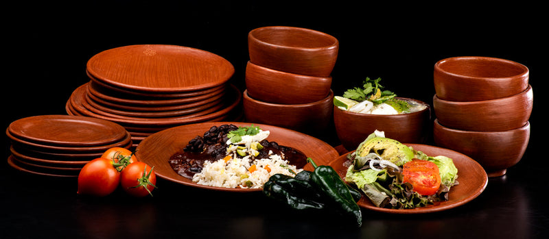 Oaxacan Red Clay Dinnerware – Flor de Tlapazola
