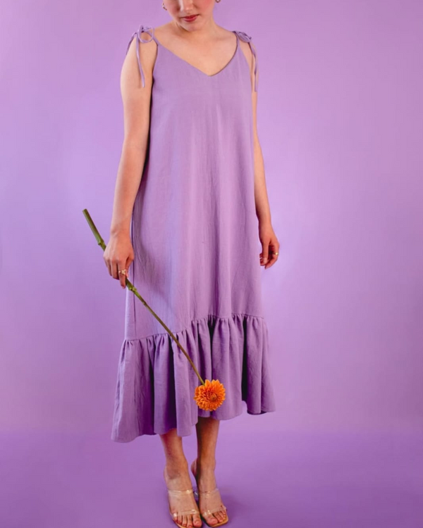 Mauve dress 100% Cotton