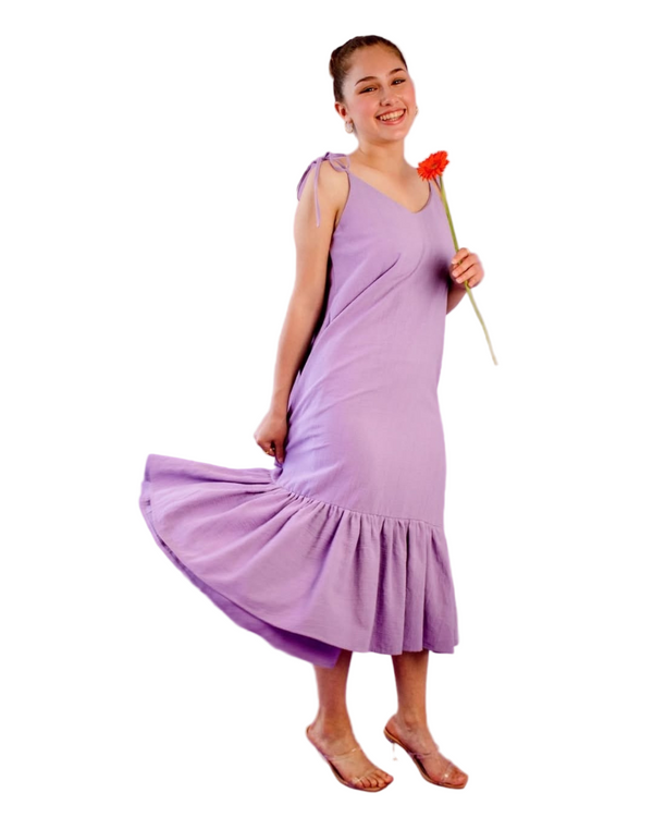 Mauve dress 100% Cotton