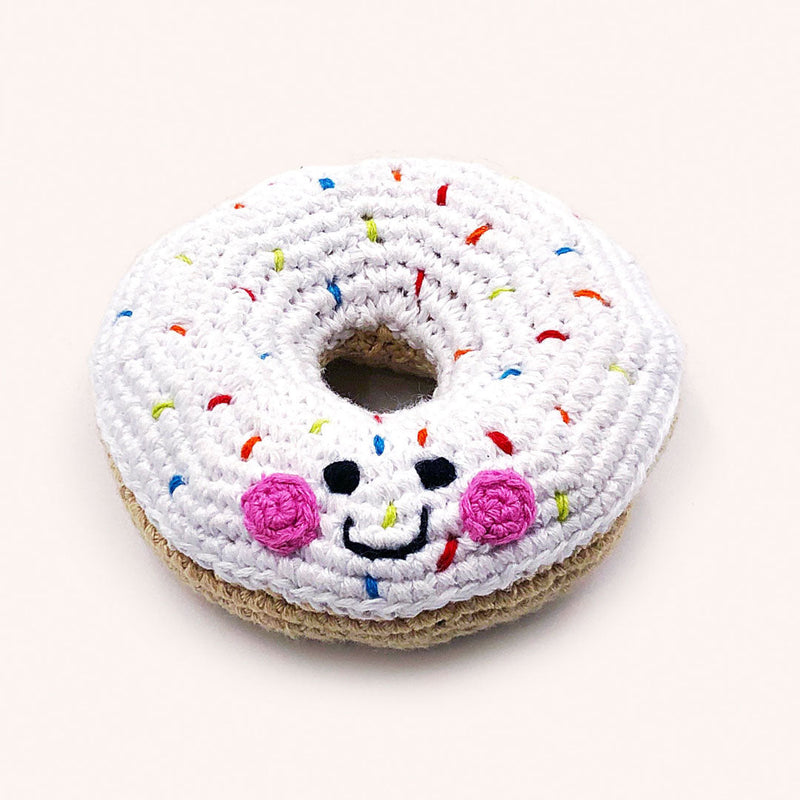 Pretend Play Food Rattle -  Plush Donut