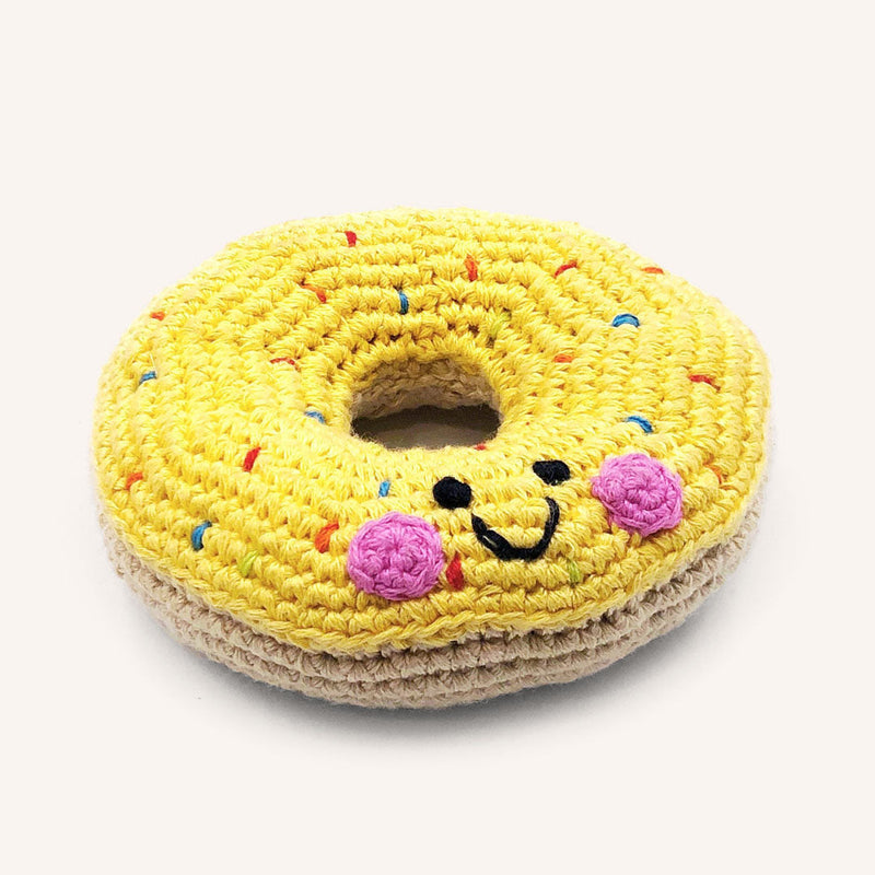 Pretend Play Food Rattle -  Plush Donut