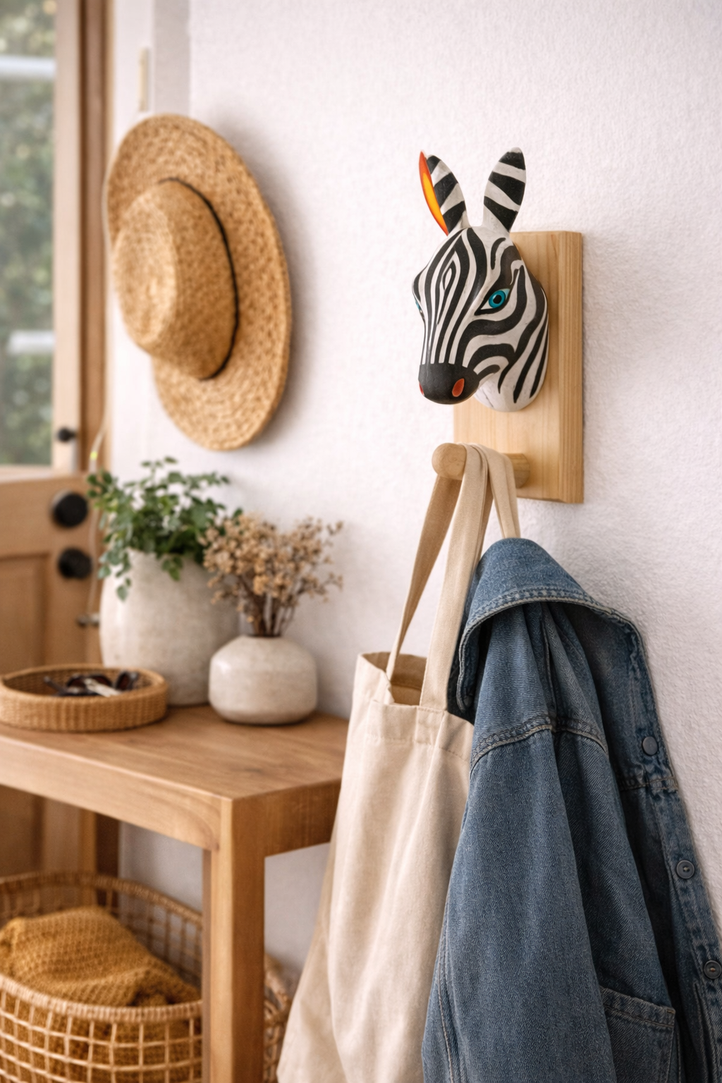 Zebra Coat Rack