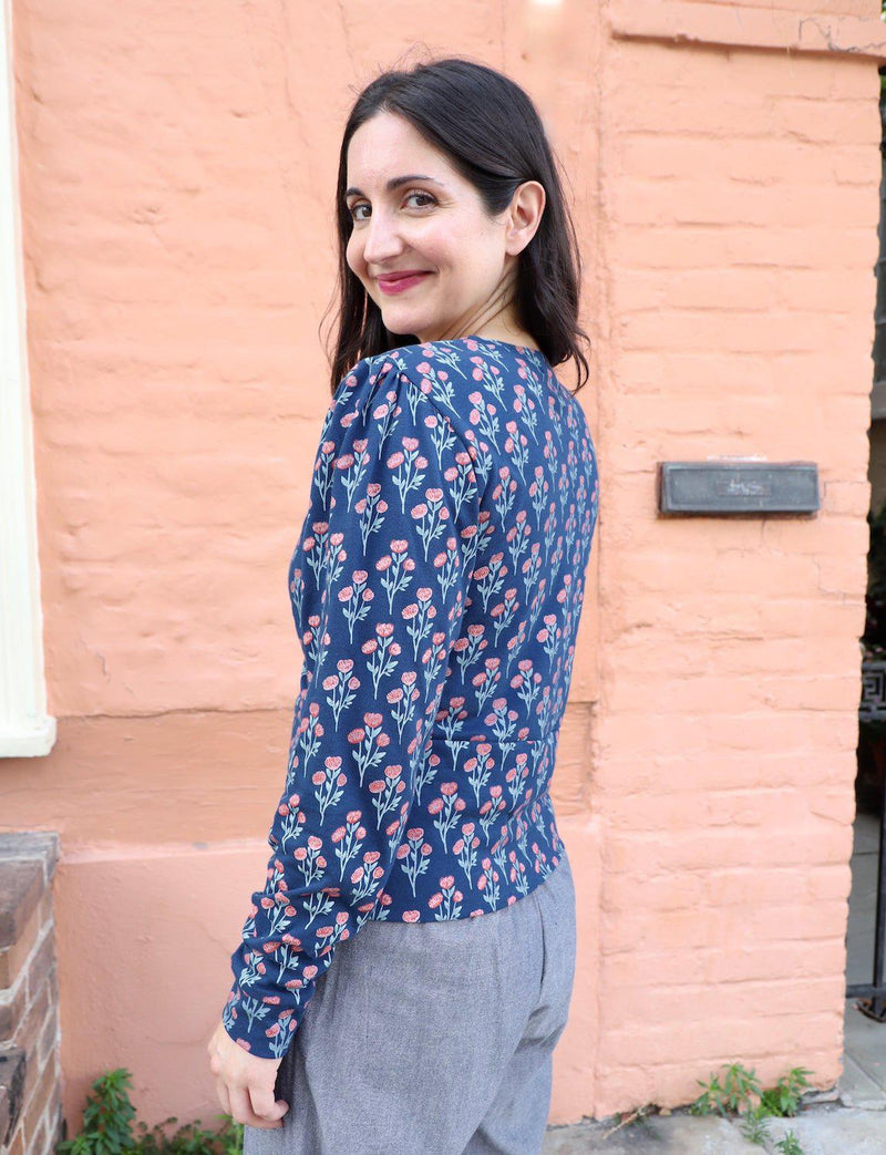 Ayanna Organic Wrap Top - Passion Lilie