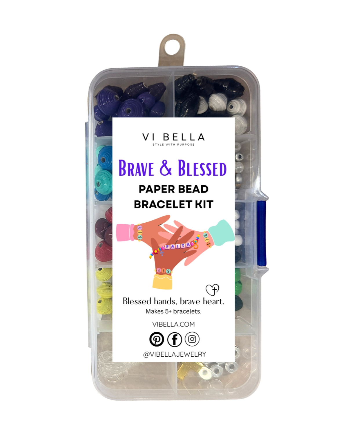Brave and Blessed Paper Bead Kit