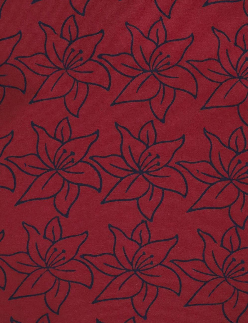 Cabernet Organic Wrap Dress - Passion Lilie