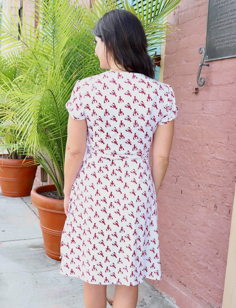 Crawfish Organic Wrap Dress - Passion Lilie