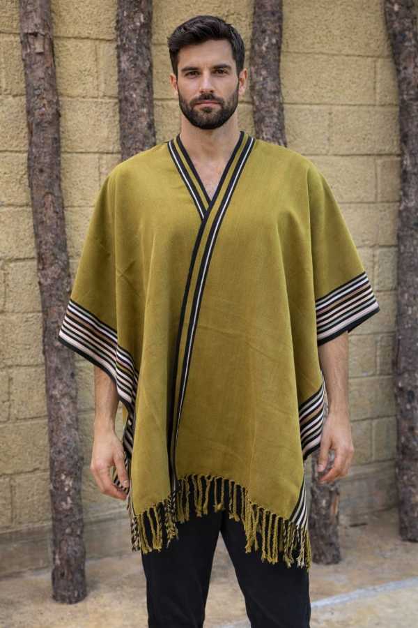 Handwoven Cotton Loom Poncho