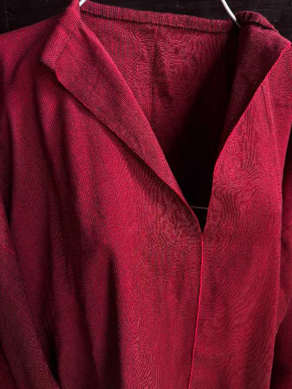 Men’s Red Handwoven Shirt