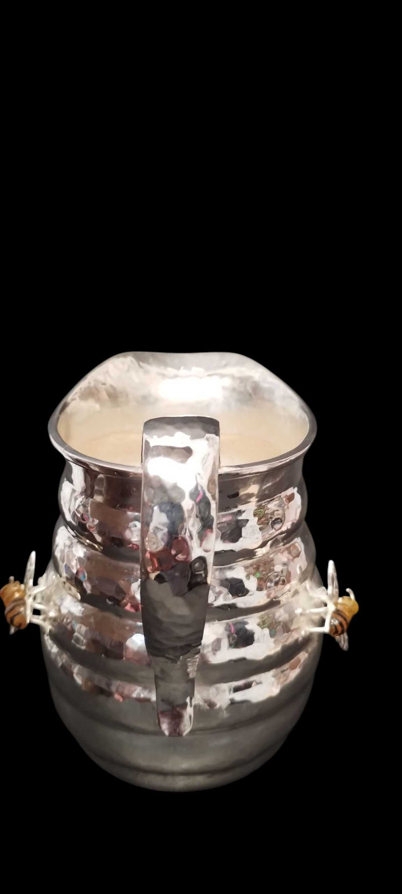 Honeycomb Creamer with Bees