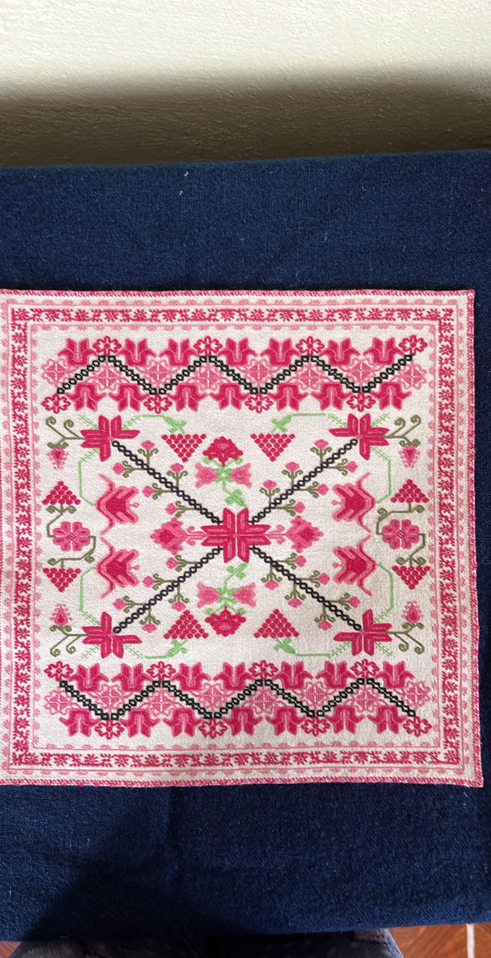 Embroidered Decorative Frame – Mazahua Motifs