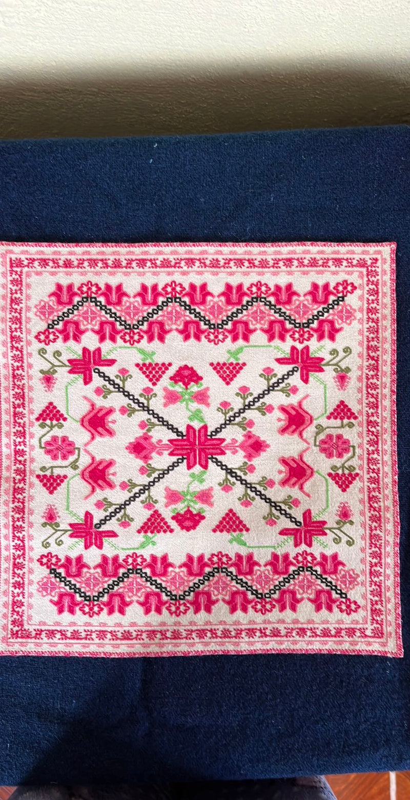 Embroidered Decorative Frame – Mazahua Motifs