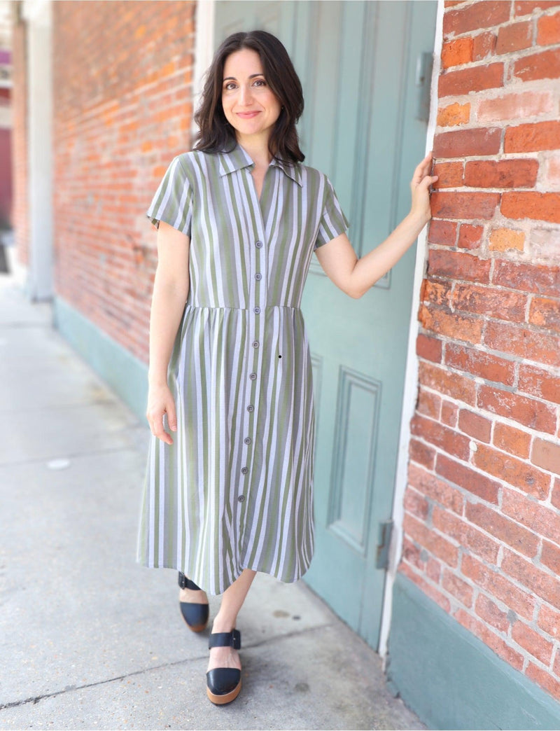 Earth Toned Organic Cotton Gardening Dress - Passion Lilie