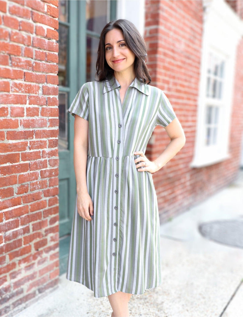 Earth Toned Organic Cotton Gardening Dress - Passion Lilie