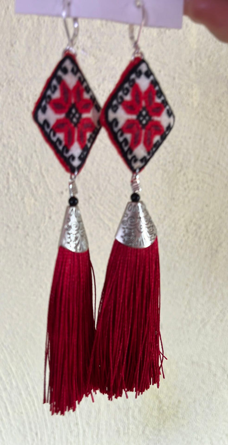 Mazahua Star Design Earrings