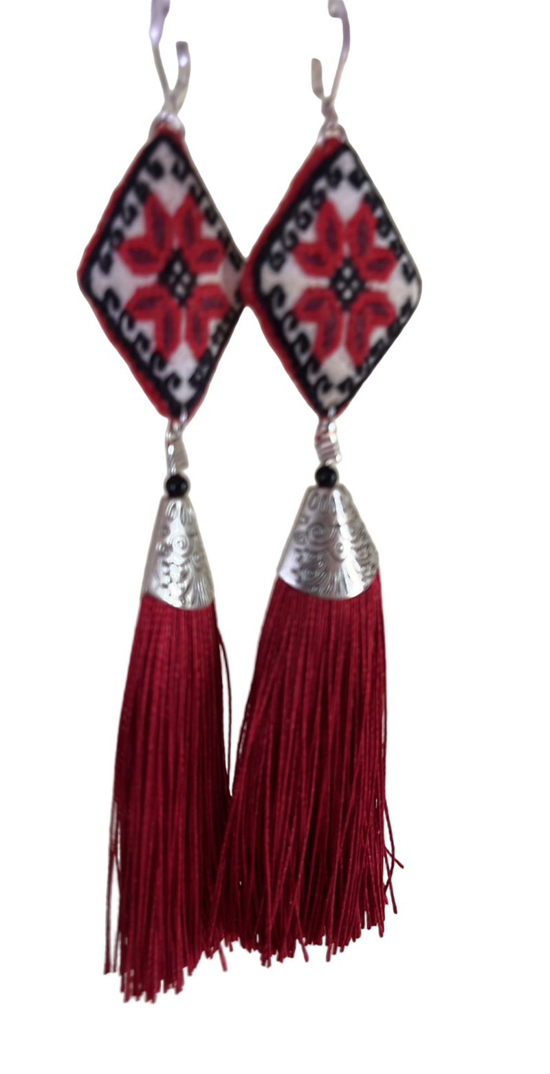 Mazahua Star Design Earrings