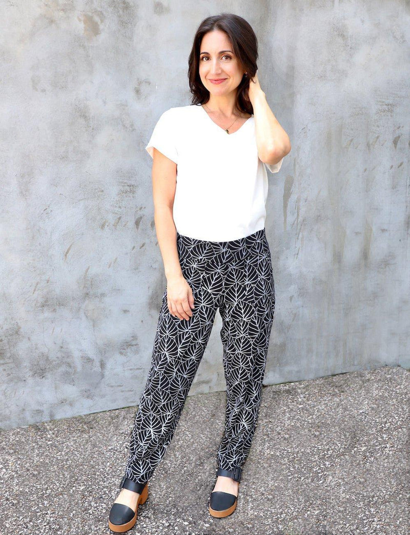 Eden Black Organic Pants - Passion Lilie