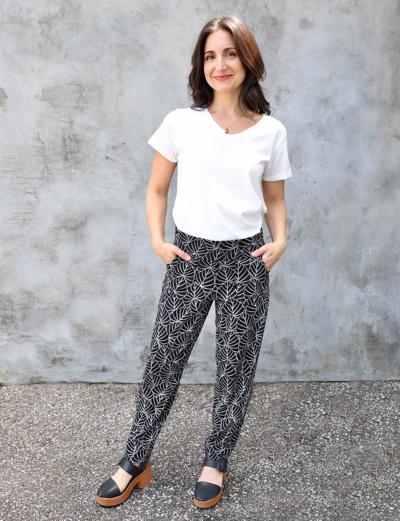 Eden Black Organic Pants - Passion Lilie