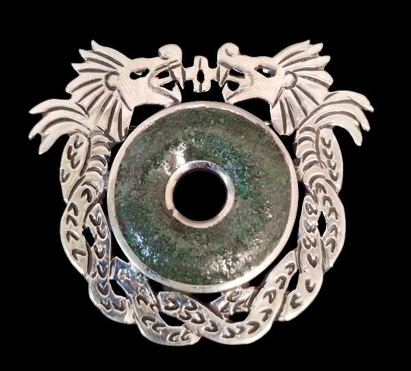 Serpent and Chalchihuite Brooch