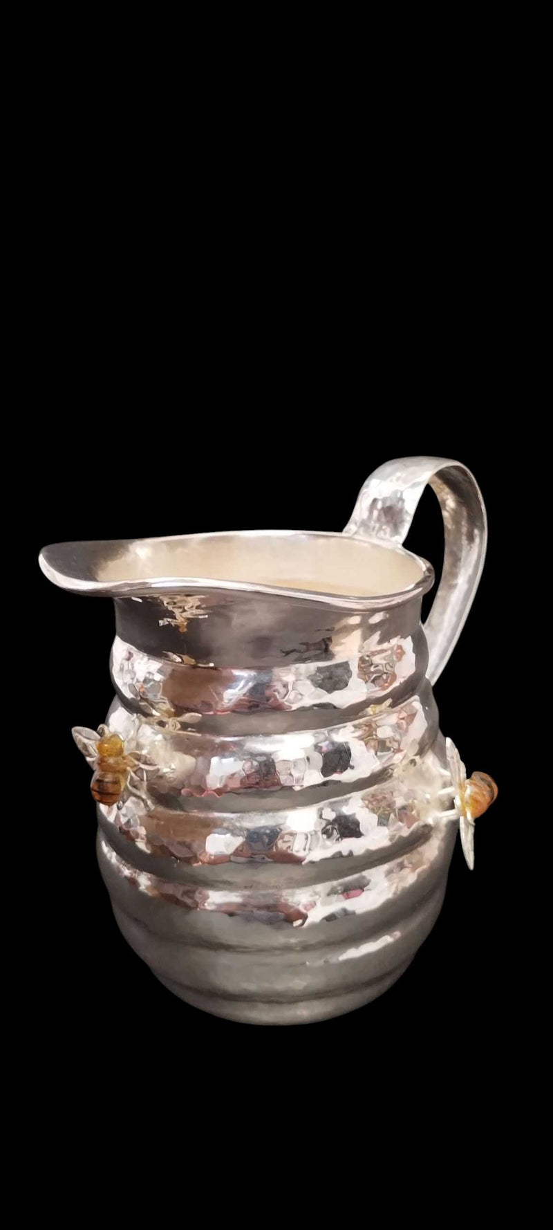 Honeycomb Creamer with Bees