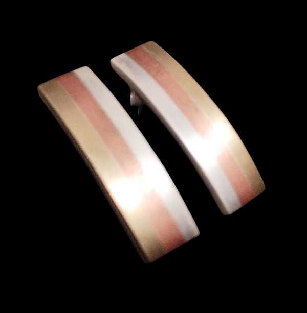 Rectangular Married Metals Earrings