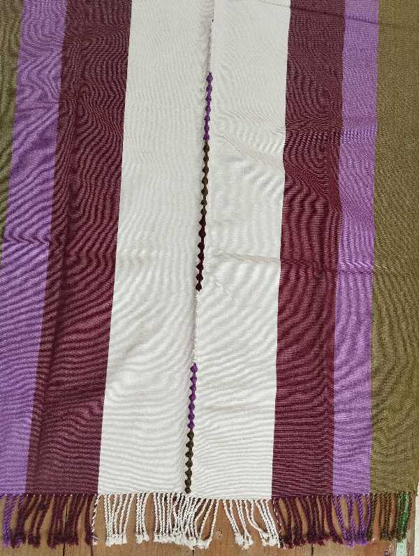 Handwoven Cotton Loom Poncho
