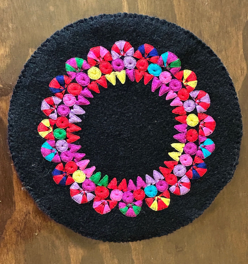 Wool Tortilla Warmer with Felt Lining