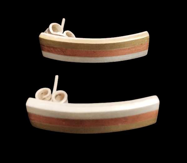 Rectangular Married Metals Earrings