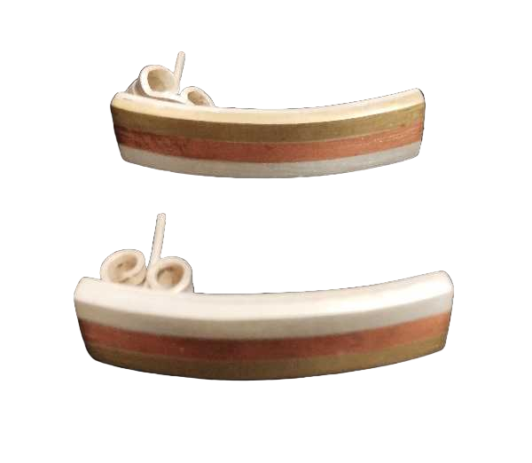 Rectangular Married Metals Earrings