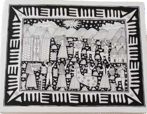 Hand-Painted Wooden Tea Box