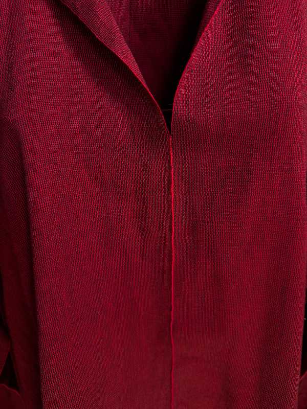 Men’s Red Handwoven Shirt