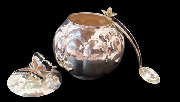 Monarch Butterfly Sugar Bowl