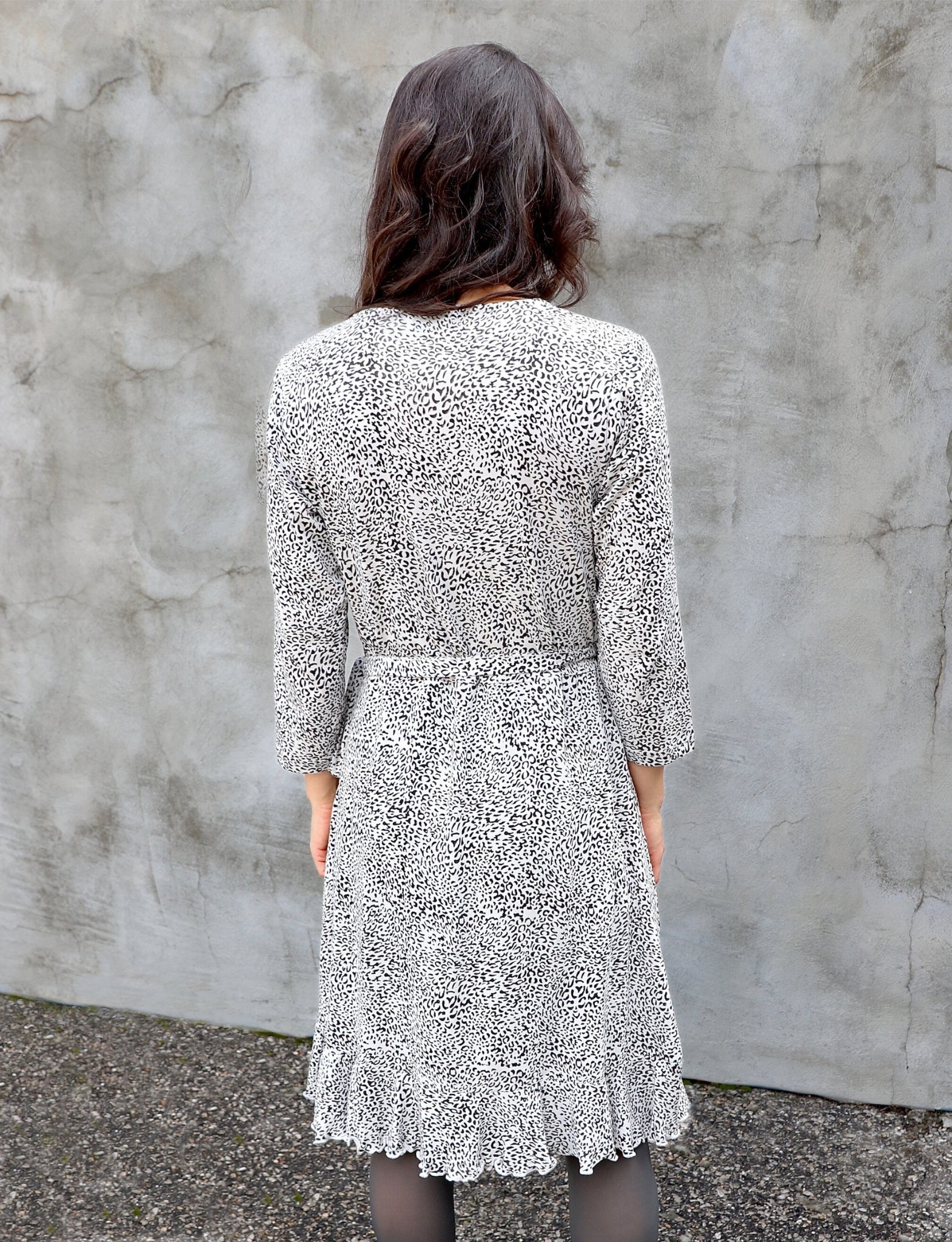 Fierce Flounce Organic Wrap Dress - Passion Lilie