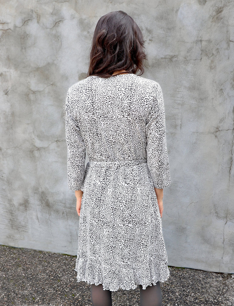 Fierce Flounce Organic Wrap Dress - Passion Lilie