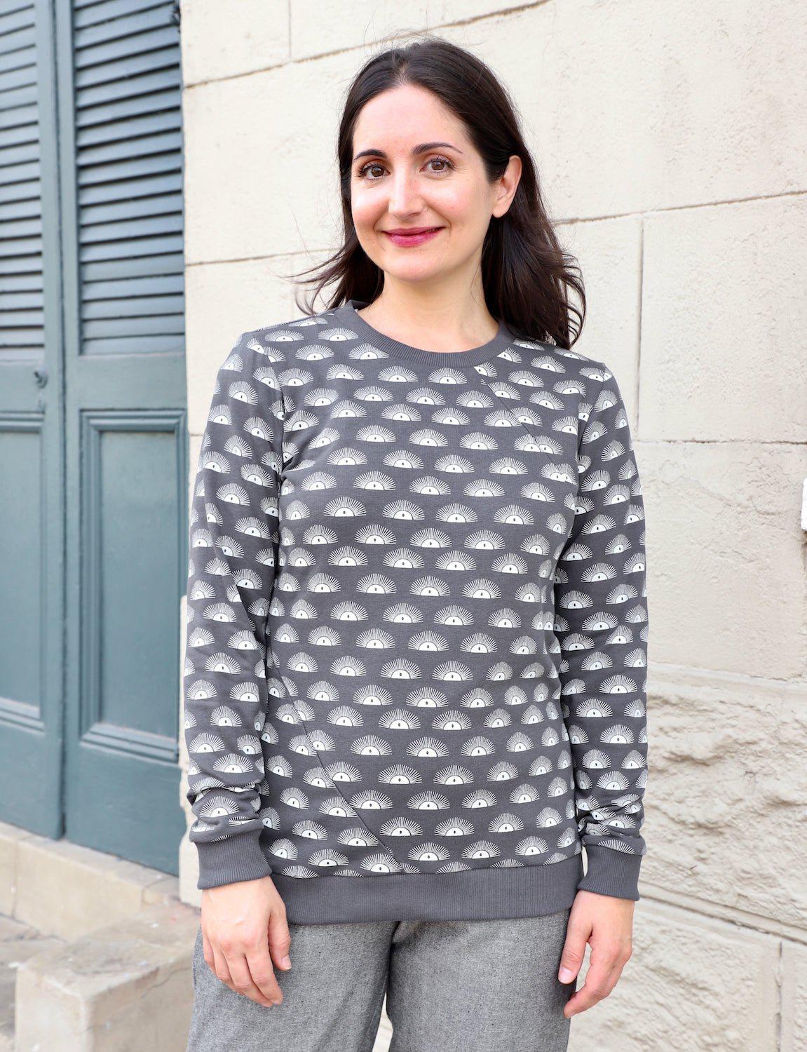 Glacier Sun Organic Fleece Sweater - Passion Lilie