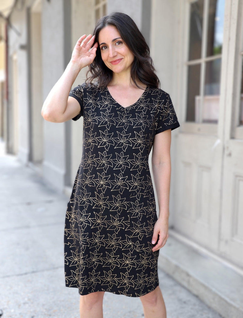 Golden Lily Organic Dress - Passion Lilie