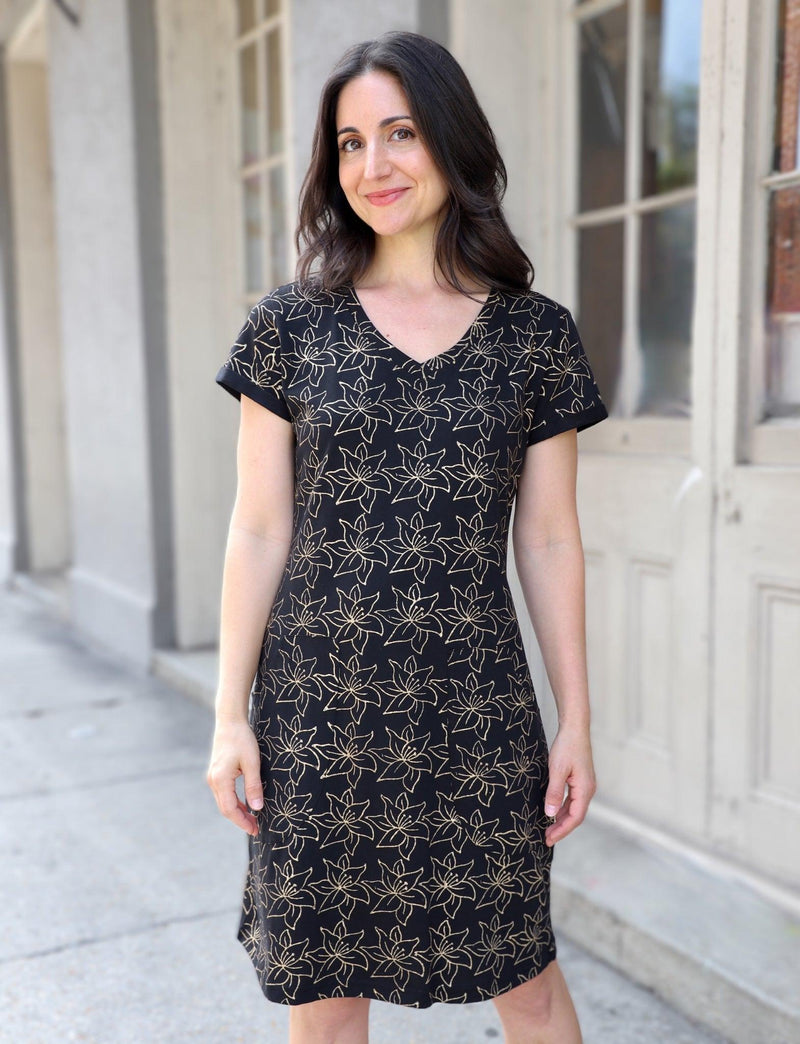 Golden Lily Organic Dress - Passion Lilie