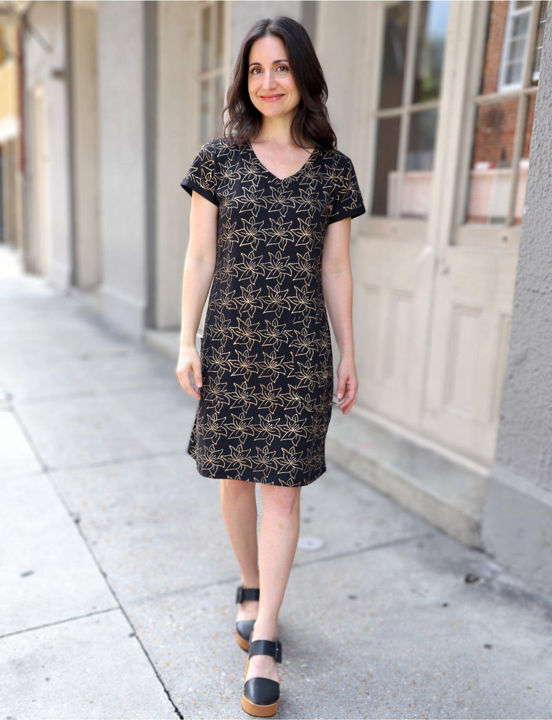 Golden Lily Organic Dress - Passion Lilie