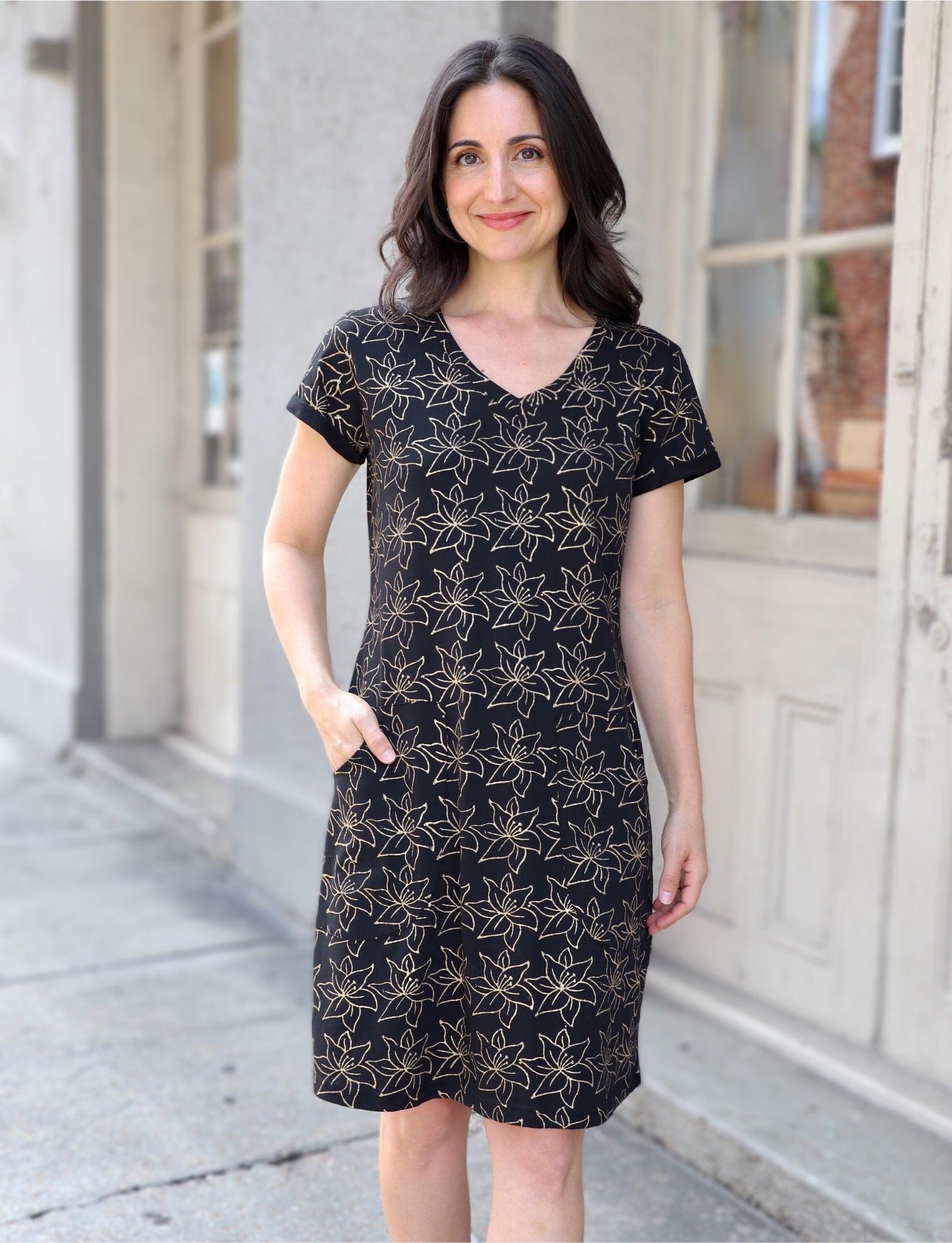 Golden Lily Organic Dress - Passion Lilie
