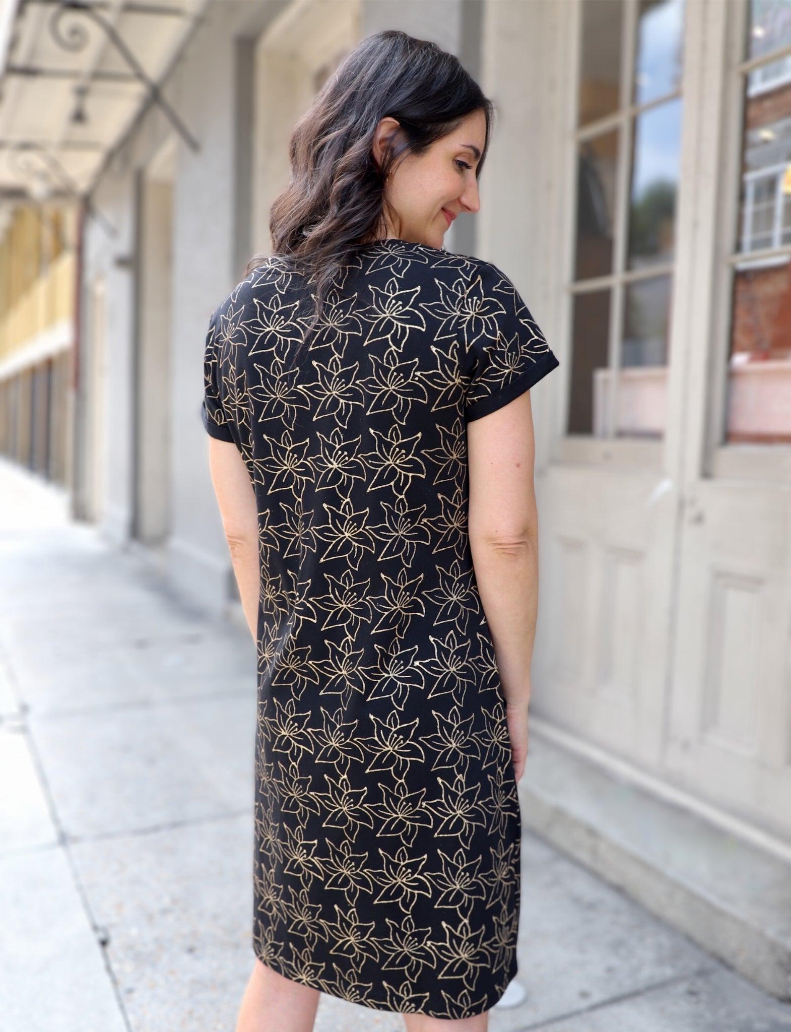 Golden Lily Organic Dress - Passion Lilie