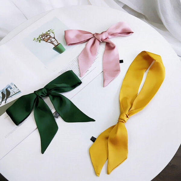 6 Pcs Silk Hair Ribbon