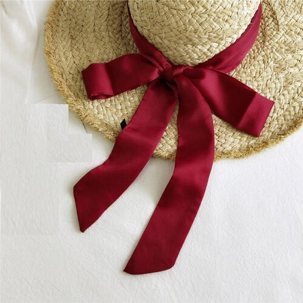 6 Pcs Silk Hair Ribbon