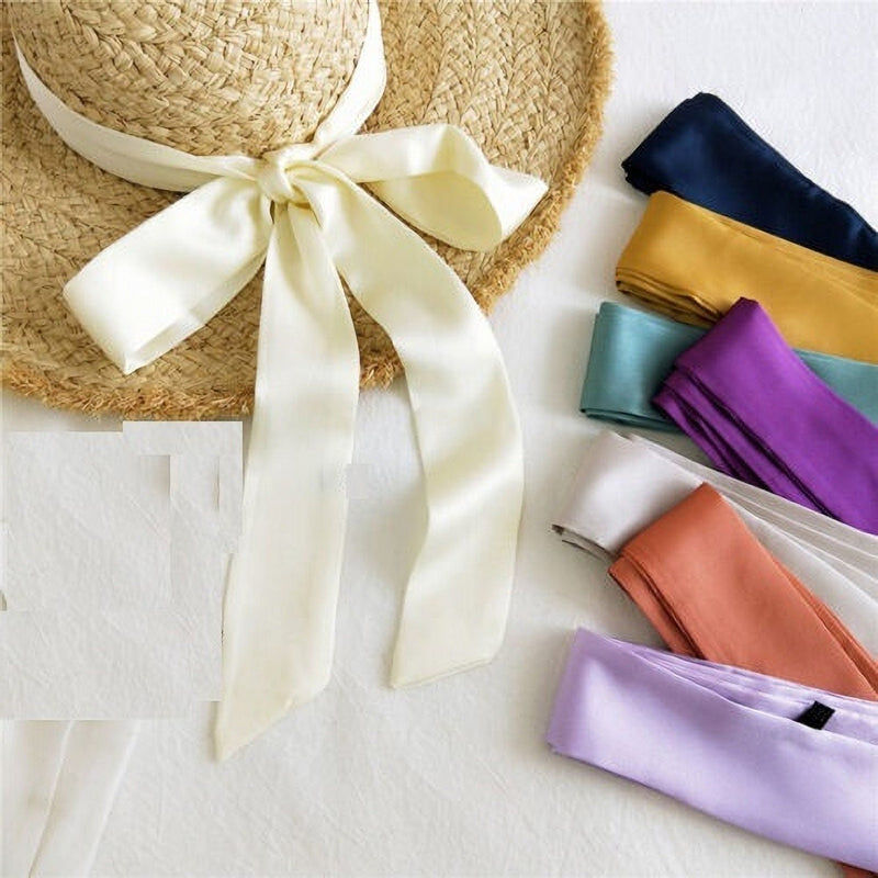 6 Pc Real Silk Hair Ribbon